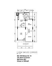 Blk 105 Bishan View (Bishan), HDB 3 Rooms #565679991
